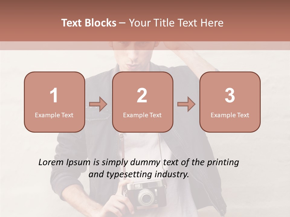 Trendsetter Standing Portrait PowerPoint Template
