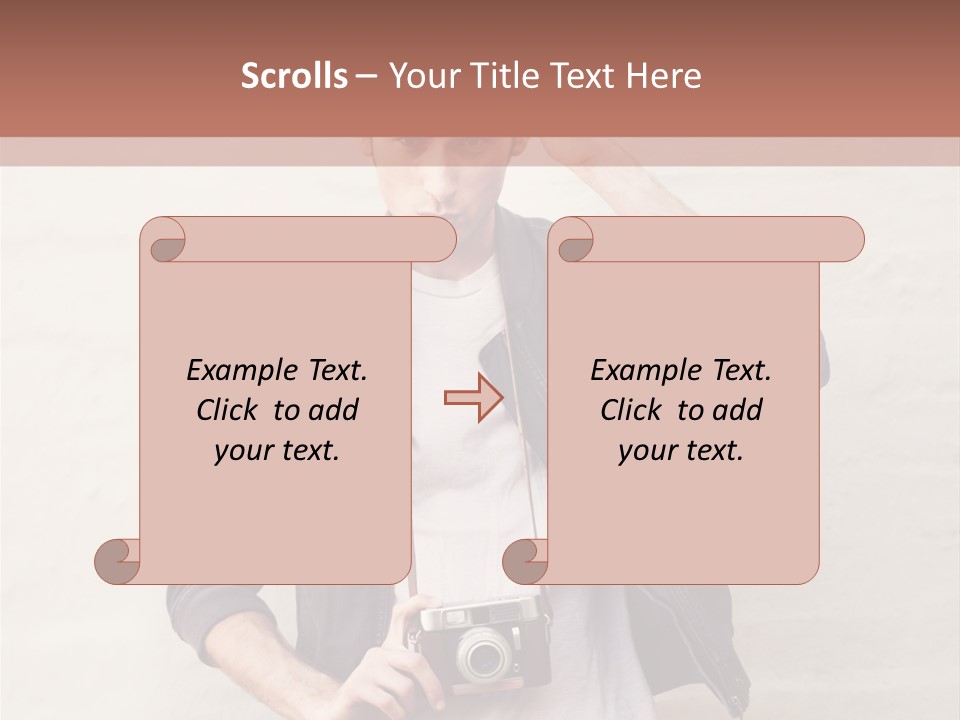 Trendsetter Standing Portrait PowerPoint Template