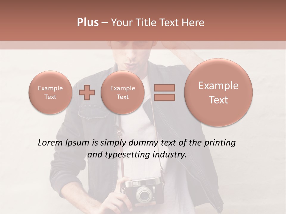 Trendsetter Standing Portrait PowerPoint Template