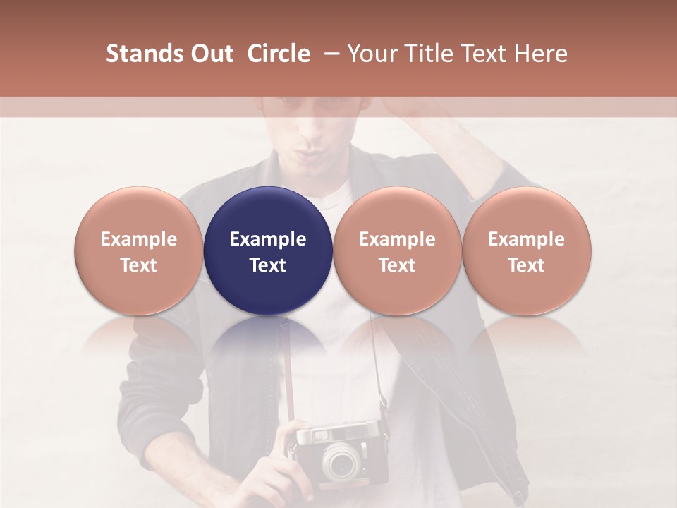 Trendsetter Standing Portrait PowerPoint Template