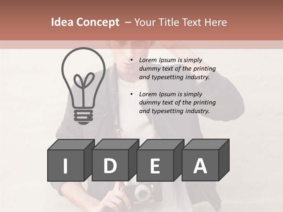 Trendsetter Standing Portrait PowerPoint Template