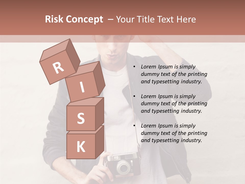 Trendsetter Standing Portrait PowerPoint Template