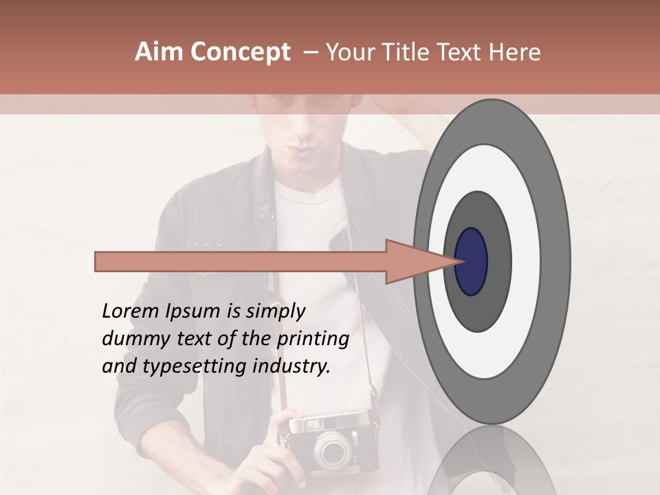 Trendsetter Standing Portrait PowerPoint Template