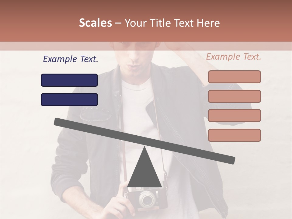Trendsetter Standing Portrait PowerPoint Template