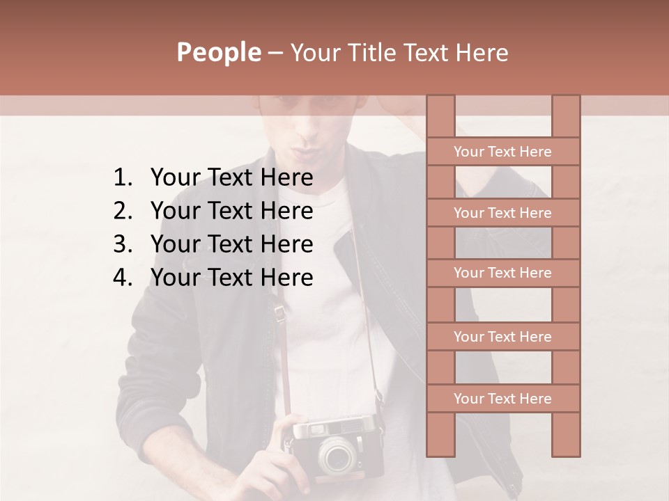 Trendsetter Standing Portrait PowerPoint Template
