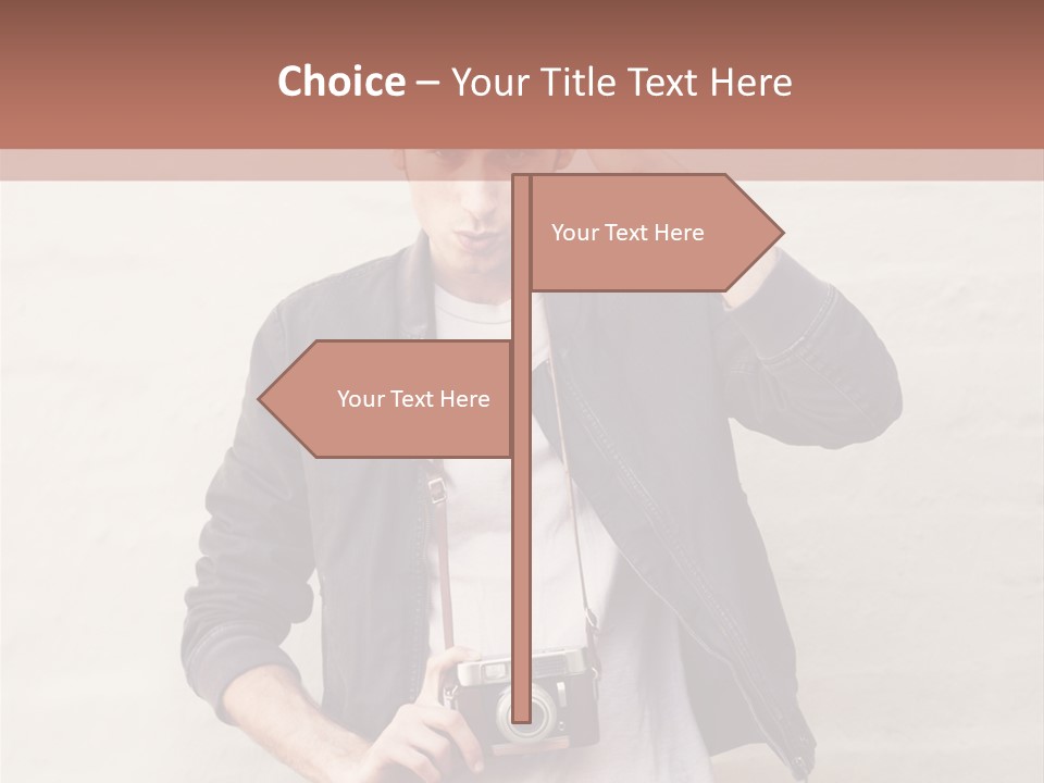 Trendsetter Standing Portrait PowerPoint Template