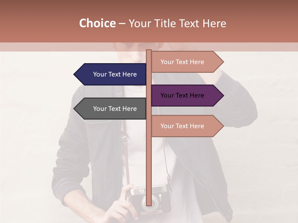 Trendsetter Standing Portrait PowerPoint Template