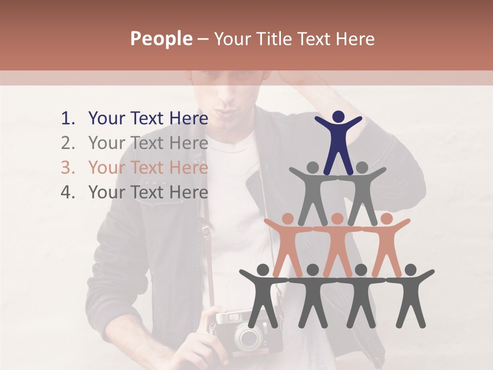 Trendsetter Standing Portrait PowerPoint Template