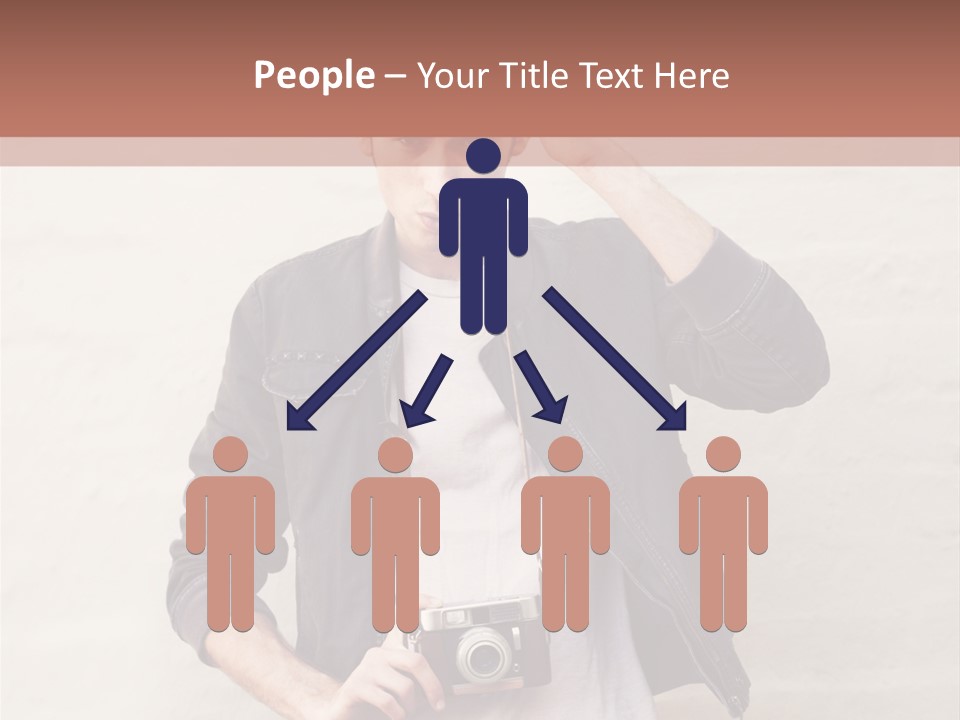 Trendsetter Standing Portrait PowerPoint Template