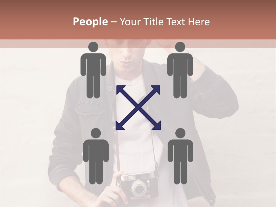 Trendsetter Standing Portrait PowerPoint Template