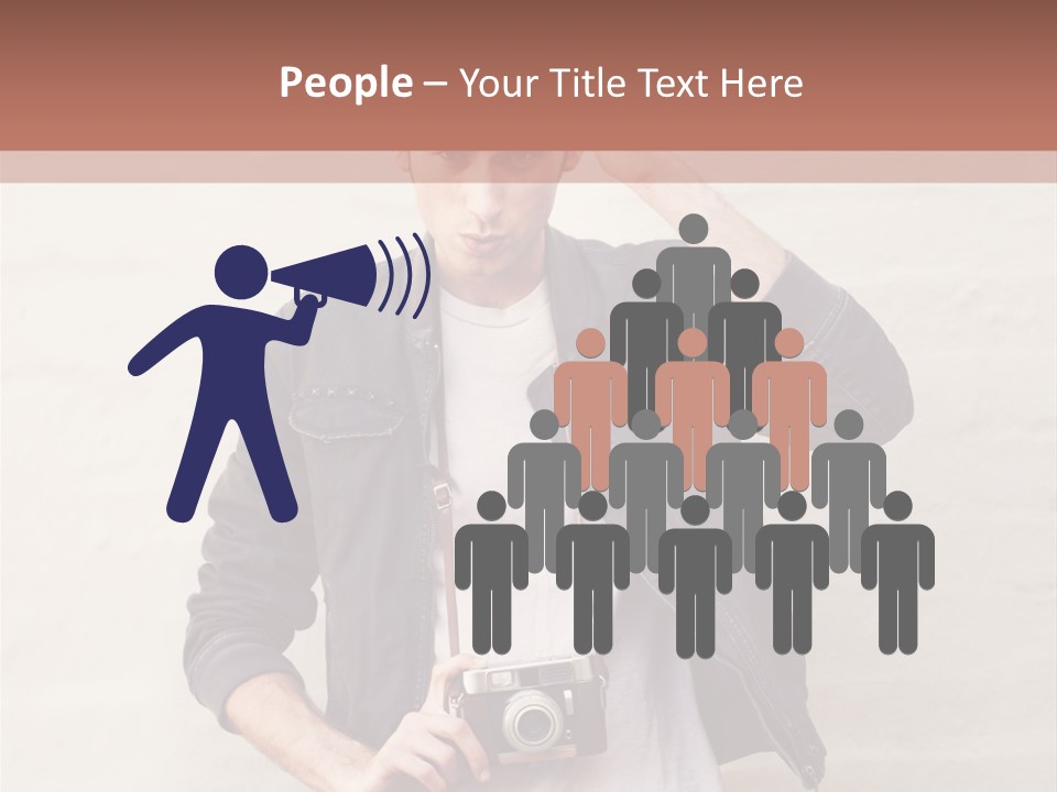 Trendsetter Standing Portrait PowerPoint Template