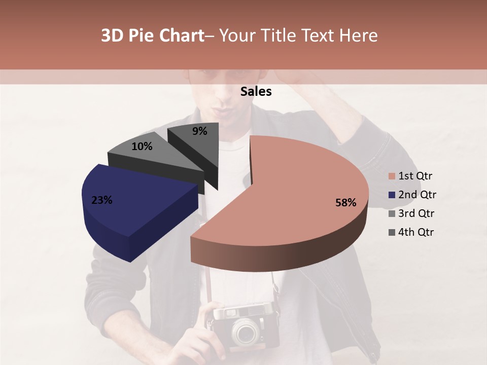 Trendsetter Standing Portrait PowerPoint Template