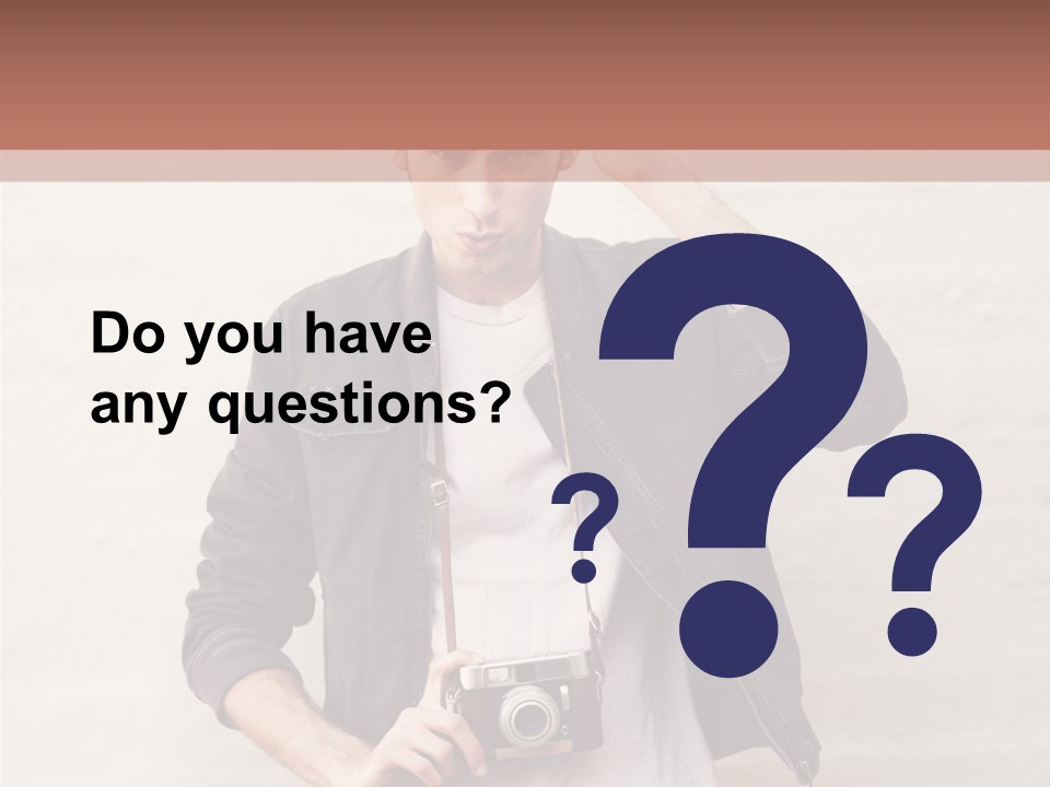 Trendsetter Standing Portrait PowerPoint Template