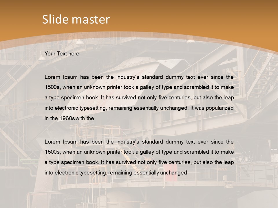Industry Engine Machine PowerPoint Template