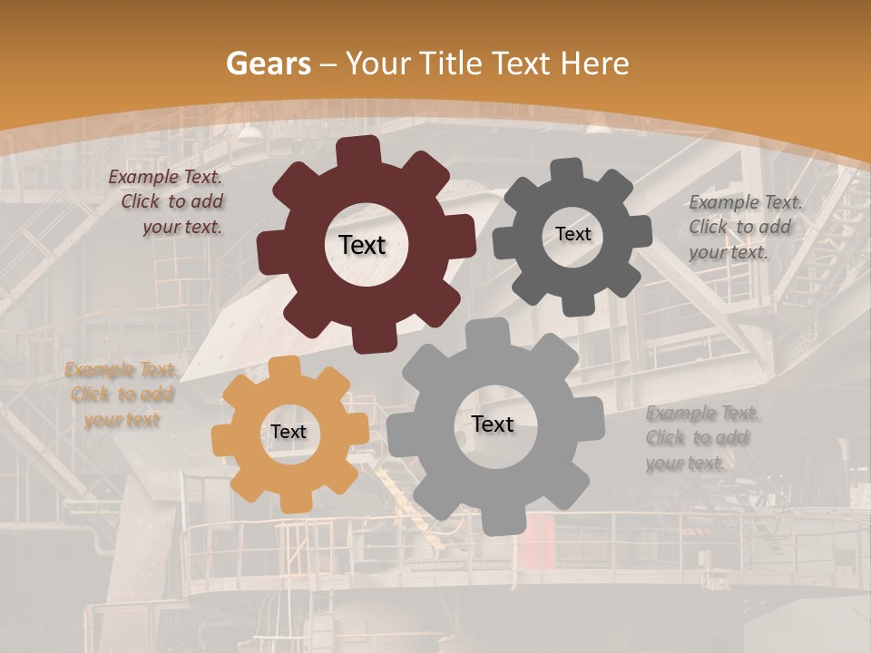 Industry Engine Machine PowerPoint Template