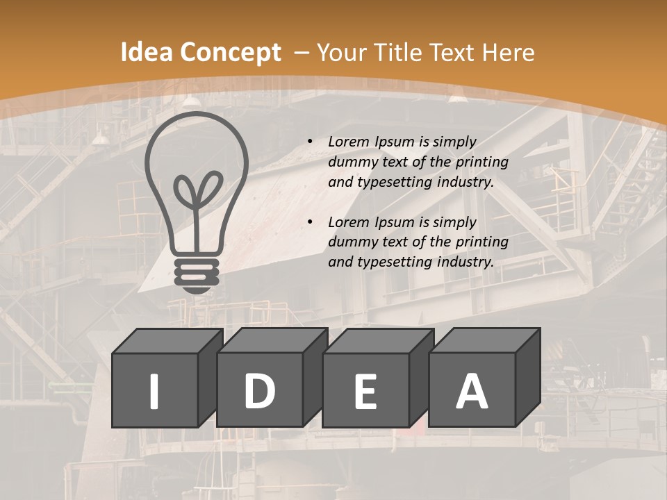 Industry Engine Machine PowerPoint Template