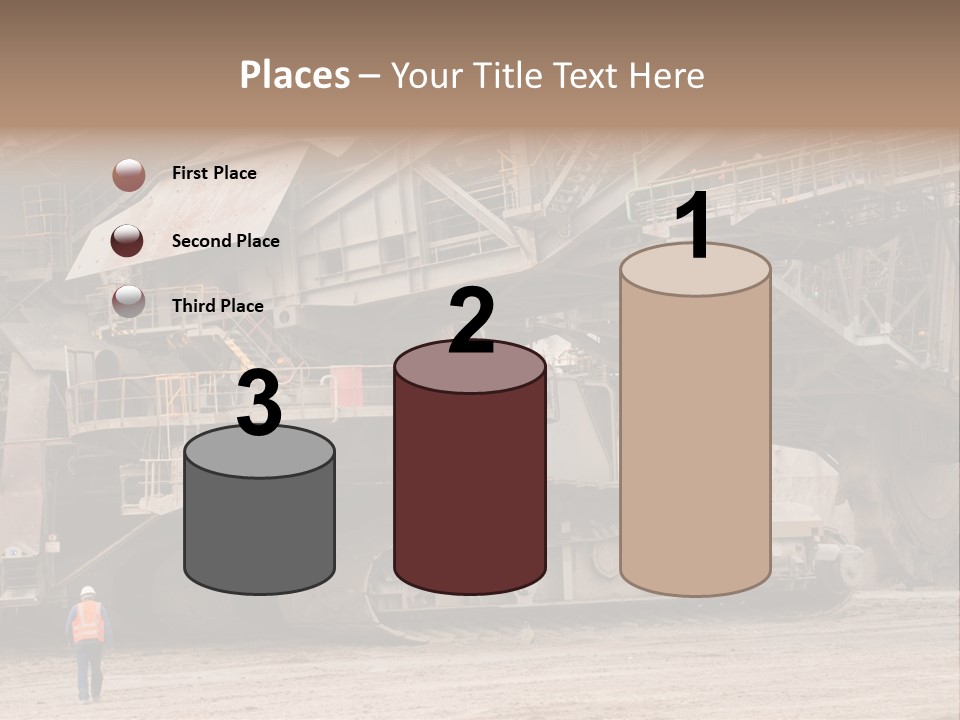 Coal Bagger Large PowerPoint Template