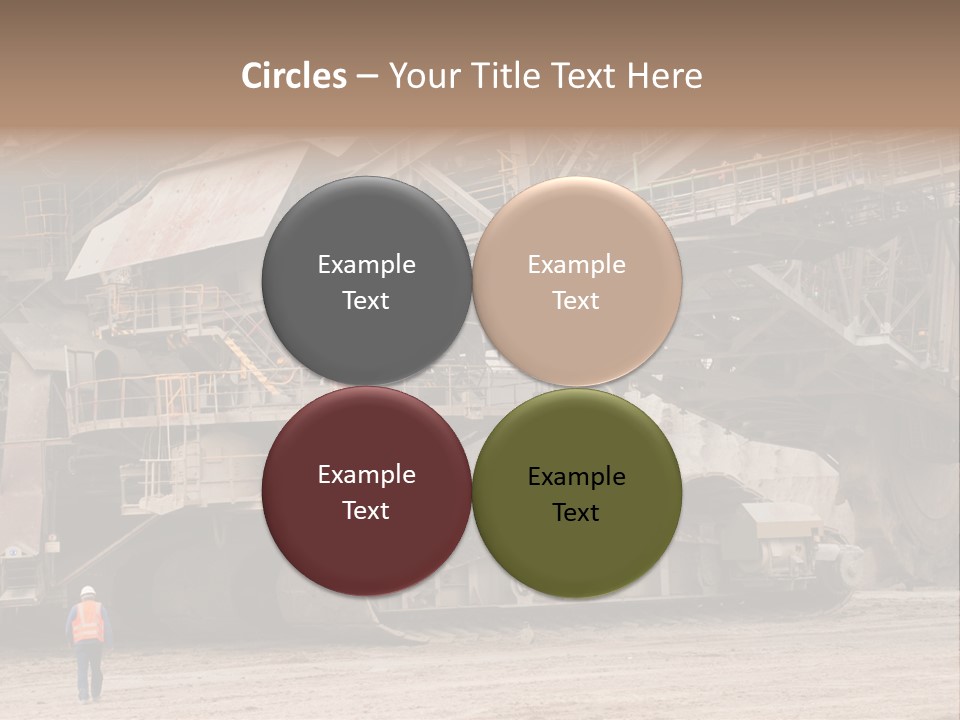 Coal Bagger Large PowerPoint Template