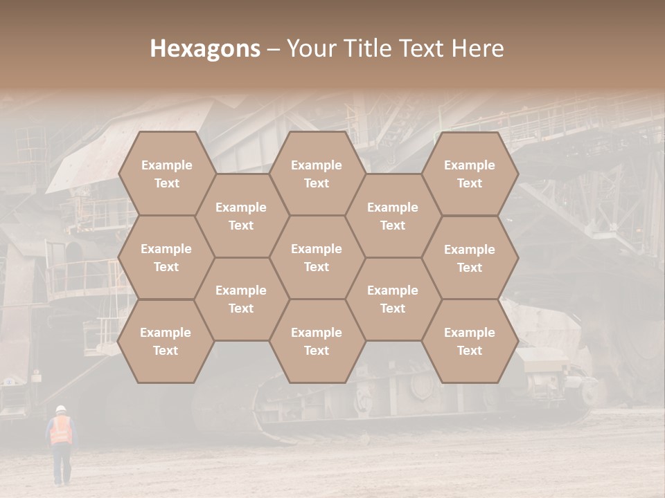 Coal Bagger Large PowerPoint Template