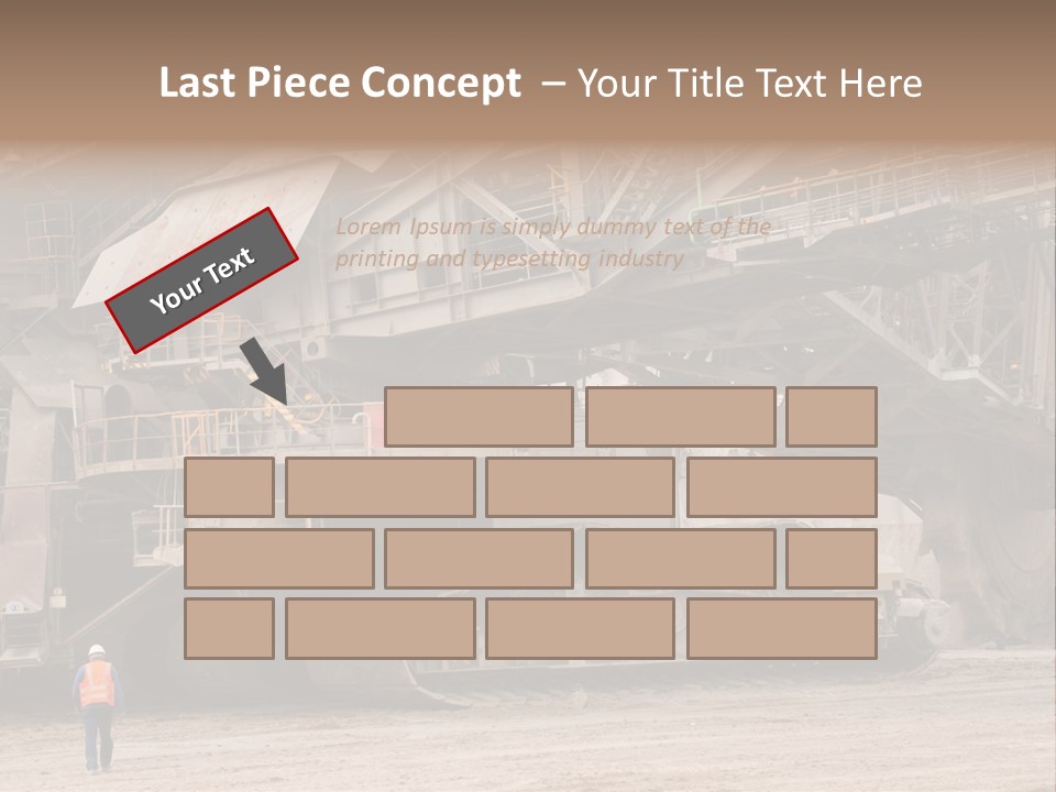 Coal Bagger Large PowerPoint Template