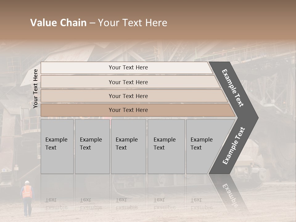 Coal Bagger Large PowerPoint Template