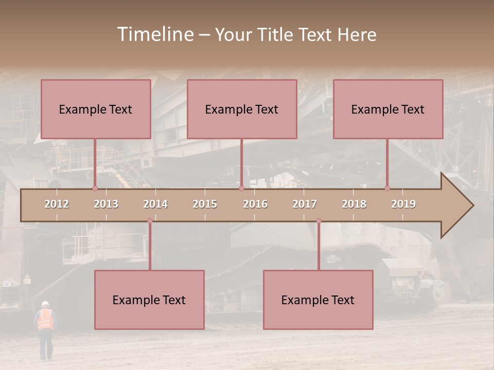 Coal Bagger Large PowerPoint Template