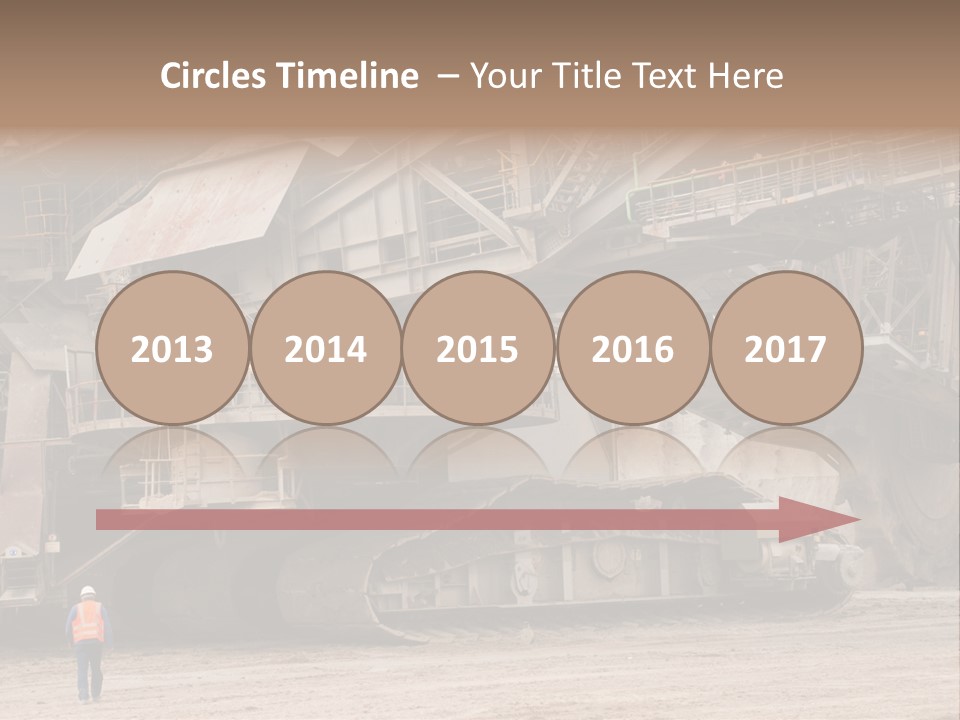 Coal Bagger Large PowerPoint Template