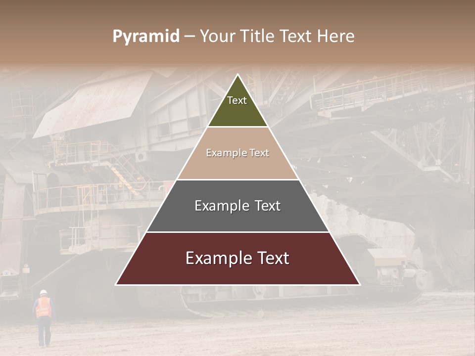 Coal Bagger Large PowerPoint Template