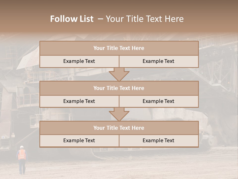 Coal Bagger Large PowerPoint Template
