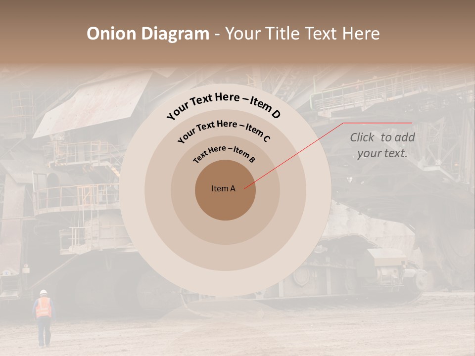 Coal Bagger Large PowerPoint Template