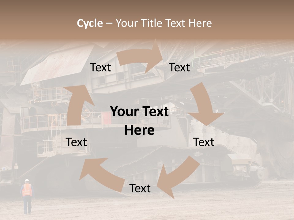 Coal Bagger Large PowerPoint Template