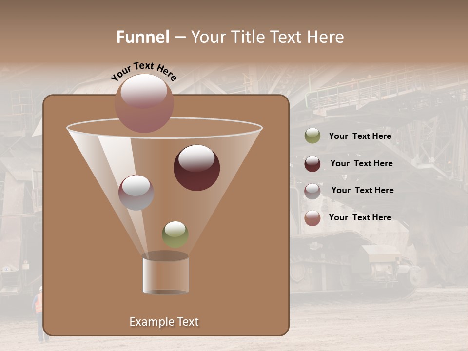 Coal Bagger Large PowerPoint Template