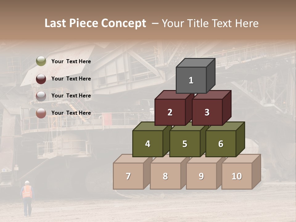 Coal Bagger Large PowerPoint Template