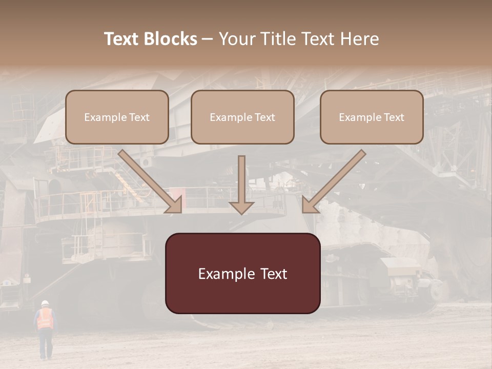 Coal Bagger Large PowerPoint Template