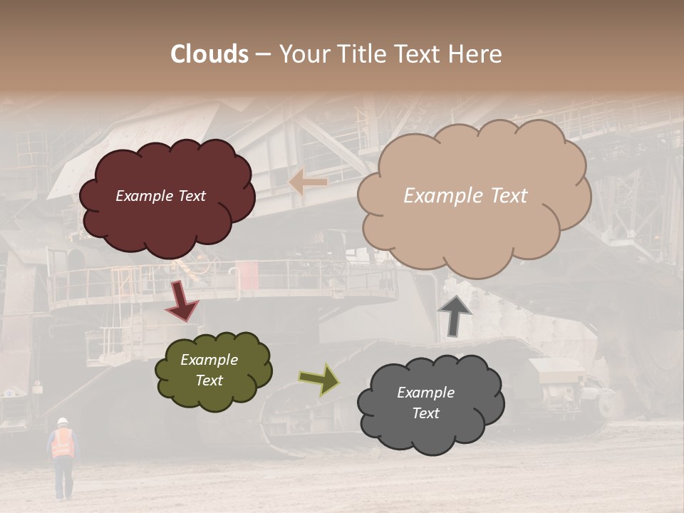 Coal Bagger Large PowerPoint Template