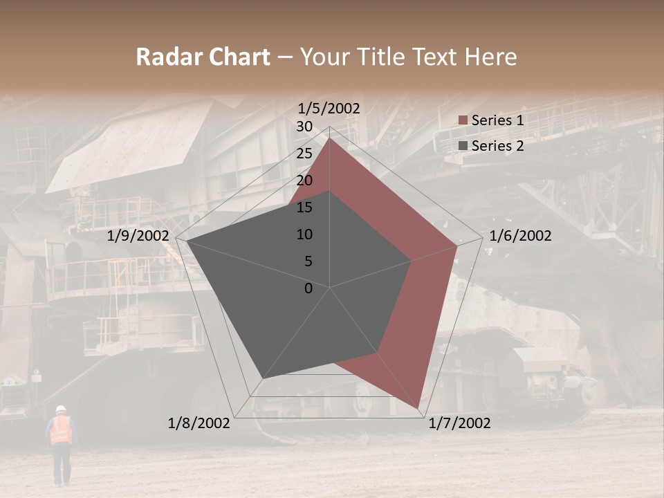 Coal Bagger Large PowerPoint Template
