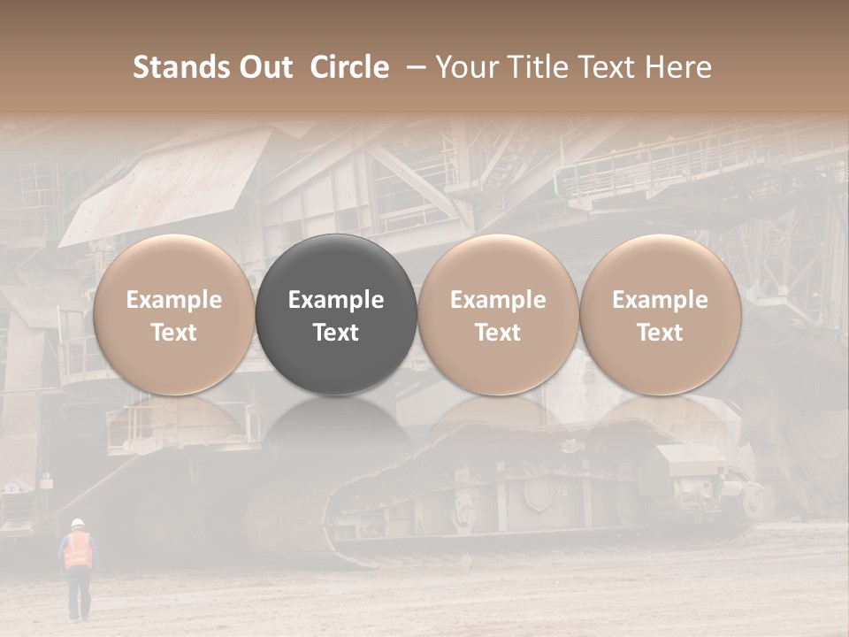 Coal Bagger Large PowerPoint Template