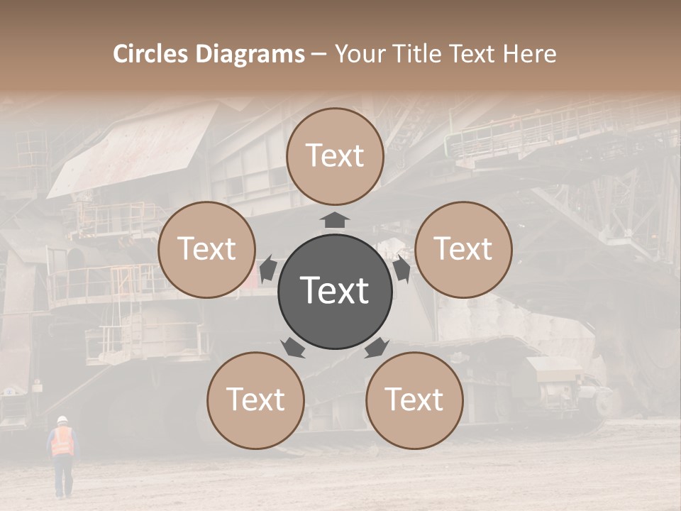 Coal Bagger Large PowerPoint Template