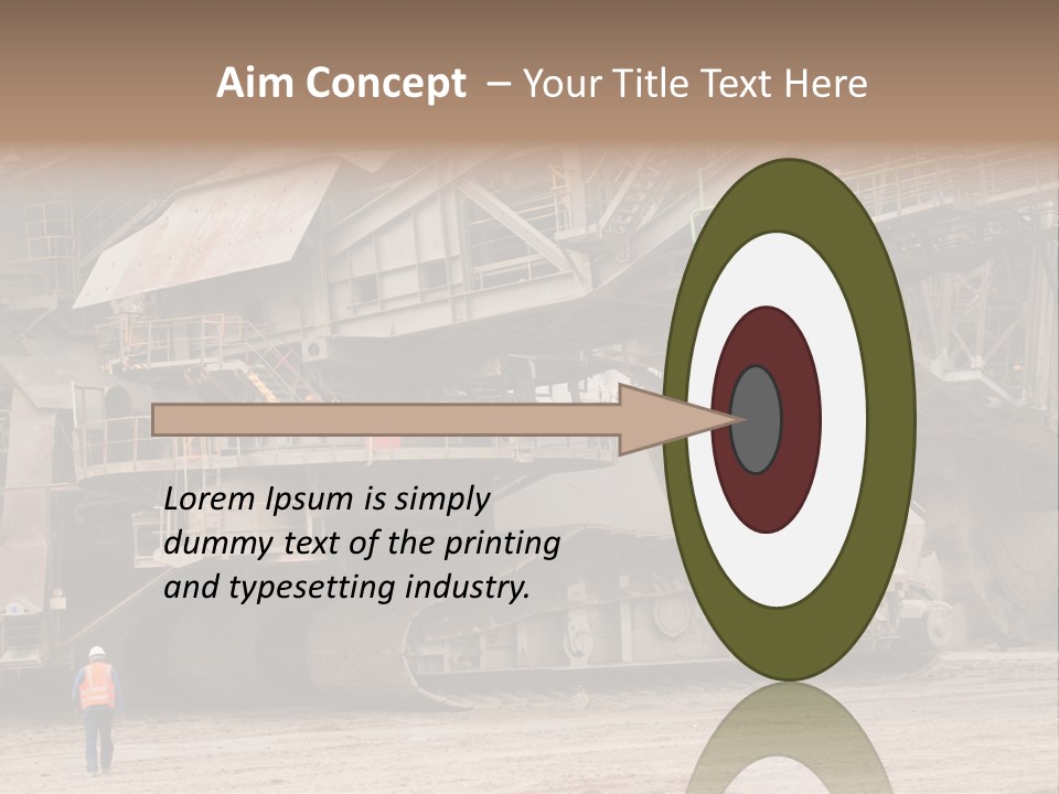 Coal Bagger Large PowerPoint Template