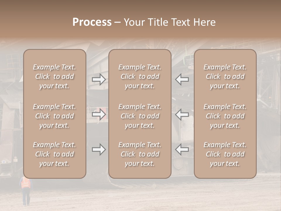 Coal Bagger Large PowerPoint Template