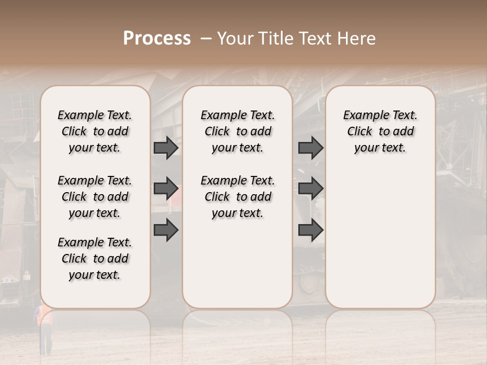 Coal Bagger Large PowerPoint Template