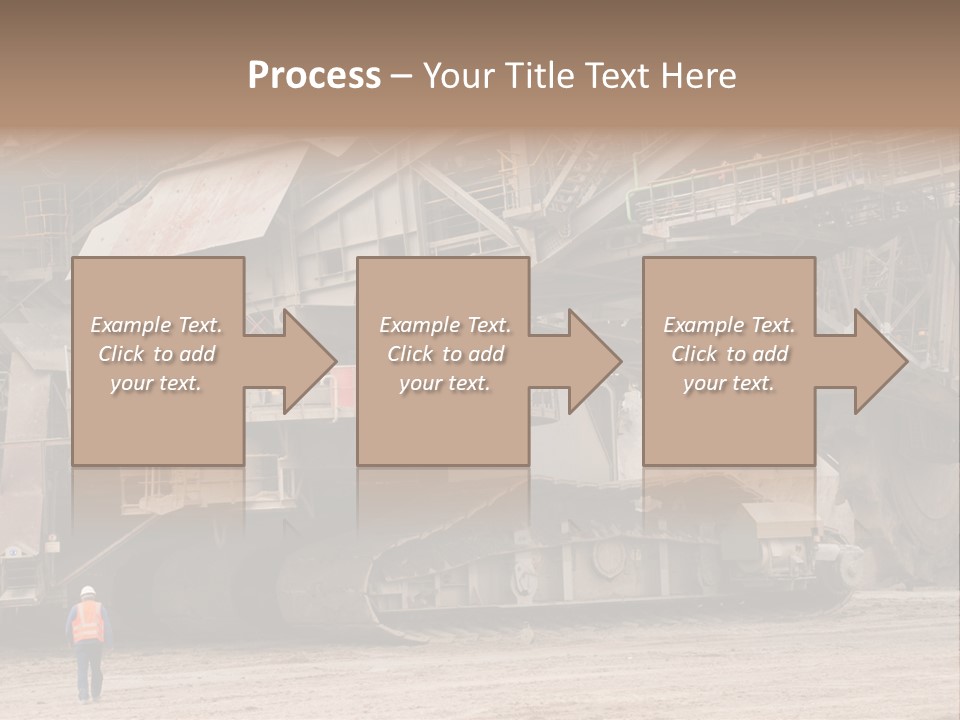 Coal Bagger Large PowerPoint Template