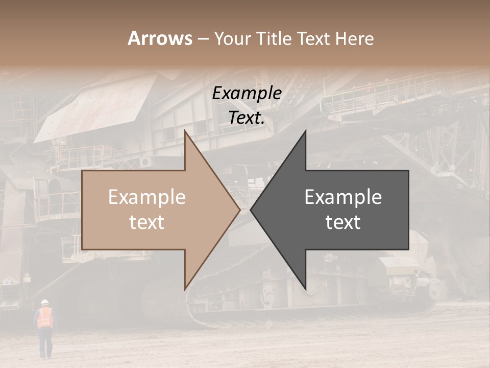 Coal Bagger Large PowerPoint Template