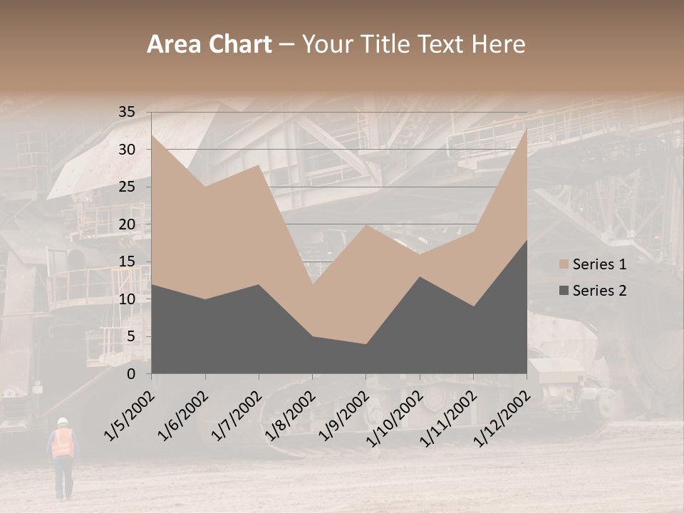 Coal Bagger Large PowerPoint Template