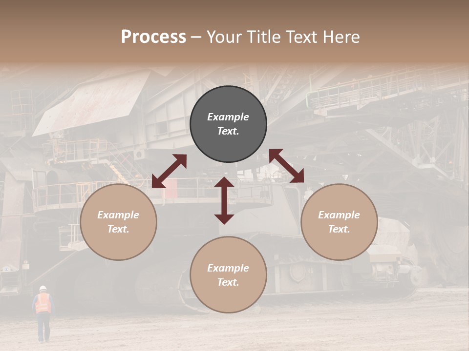 Coal Bagger Large PowerPoint Template
