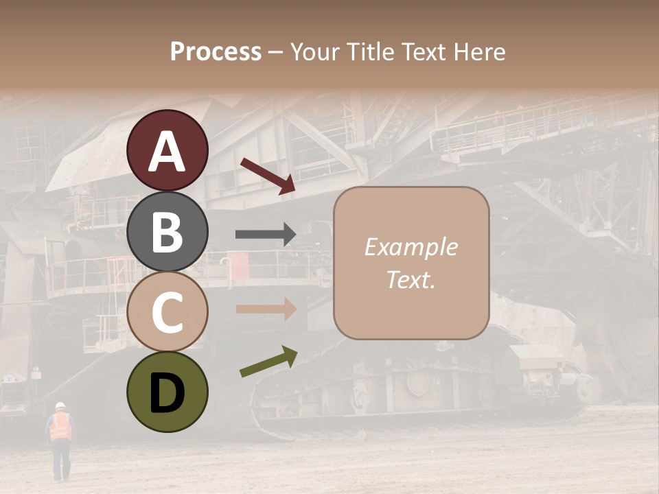 Coal Bagger Large PowerPoint Template