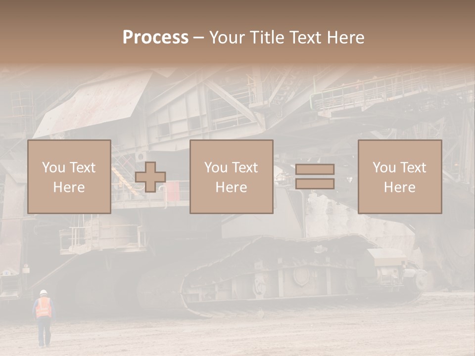 Coal Bagger Large PowerPoint Template