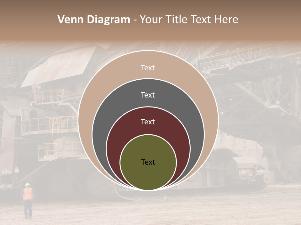 Coal Bagger Large PowerPoint Template