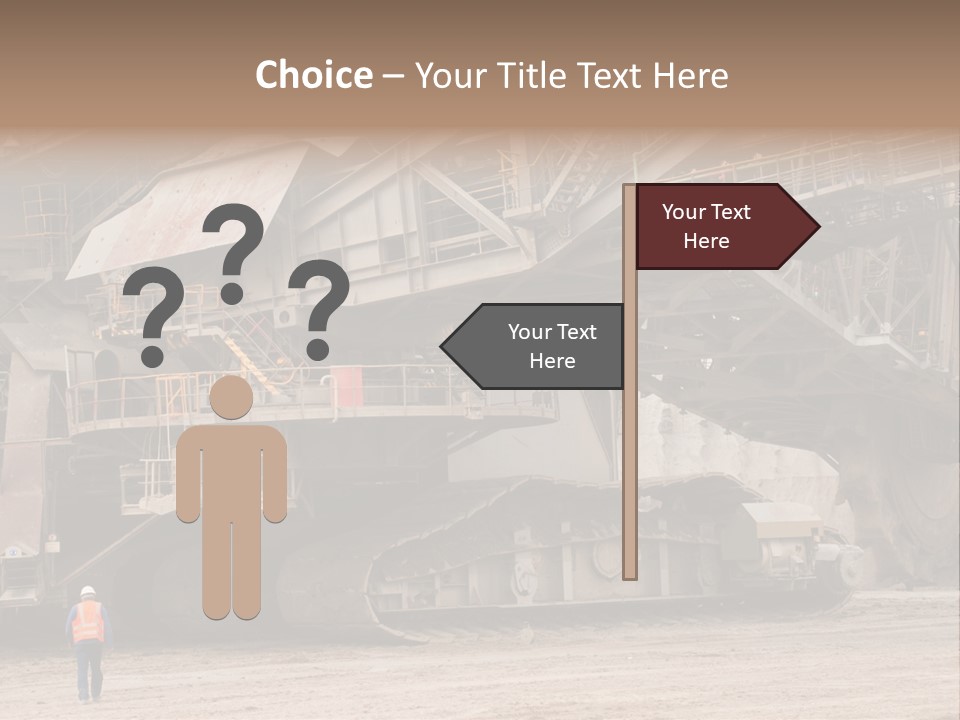 Coal Bagger Large PowerPoint Template