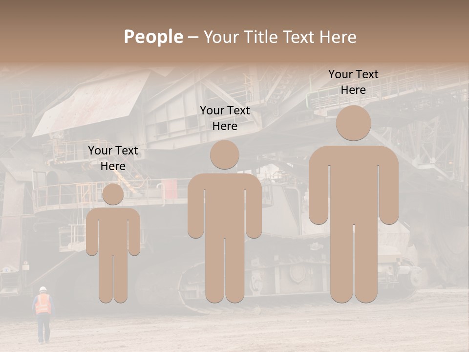 Coal Bagger Large PowerPoint Template